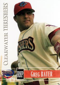 2005 Grandstand Clearwater Threshers #NNO Greg Bauer Front