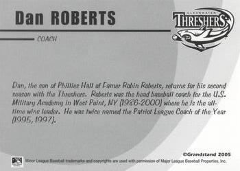 2005 Grandstand Clearwater Threshers #NNO Dan Roberts Back