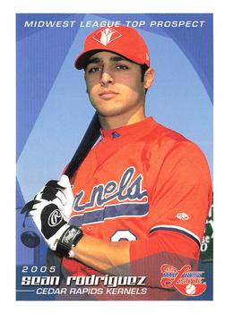 2005 Grandstand Midwest League Top Prospects #NNO Sean Rodriguez Front