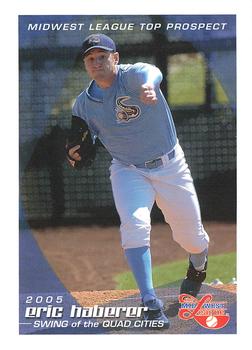 2005 Grandstand Midwest League Top Prospects #NNO Eric Haberer Front