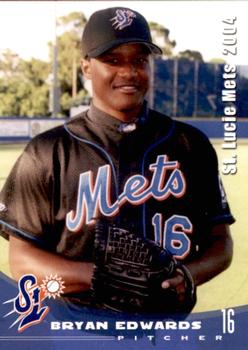 2004 Grandstand St. Lucie Mets #NNO Bryan Edwards Front