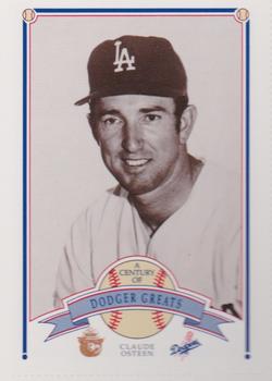 1989 Los Angeles Dodgers Greats Smokey #73 Claude Osteen Front
