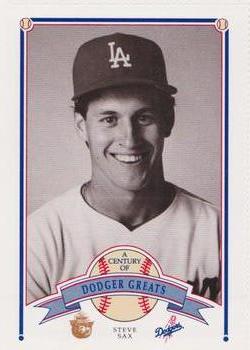 1989 Los Angeles Dodgers Greats Smokey #99 Steve Sax Front