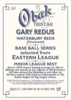 2009 TriStar Obak #59 Gary Redus Back