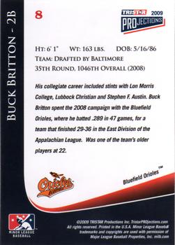 2009 TriStar PROjections #8 Buck Britton Back
