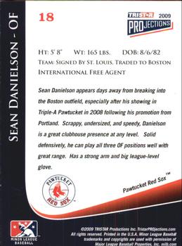 2009 TriStar PROjections #18 Sean Danielson Back