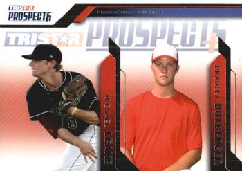 2009 TriStar Prospects Plus #85 Mike Leake / Brad Boxberger Front