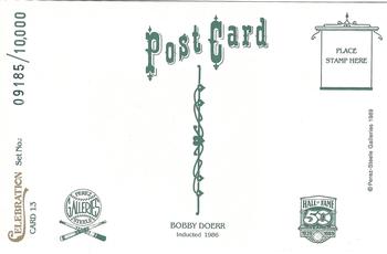 1989 Perez-Steele Celebration #13 Bobby Doerr Back