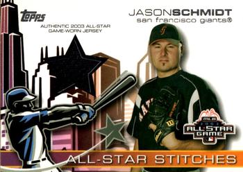 2004 Topps - All-Star Stitches #ASR-JS Jason Schmidt Front