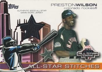 2004 Topps - All-Star Stitches #ASR-PW Preston Wilson Front