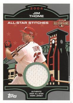 2005 Topps - All-Star Stitches Relics #ASR-JT Jim Thome Front