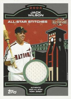 2005 Topps - All-Star Stitches Relics #ASR-JW Jack Wilson Front