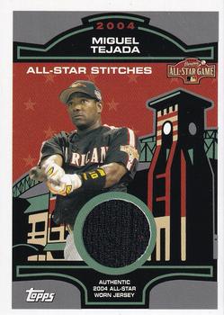 2005 Topps - All-Star Stitches Relics #ASR-MT Miguel Tejada Front