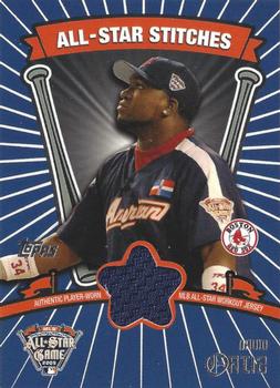 2005 Topps Updates & Highlights - All-Star Stitches #ASR-DO David Ortiz Front