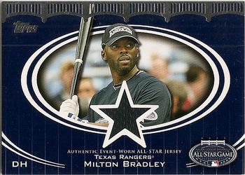 2008 Topps Updates & Highlights - All-Star Stitches #AS-MB Milton Bradley Front