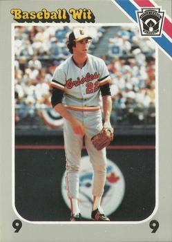 1990 Interpretive Marketing Baseball Wit #33 Jim Palmer Front