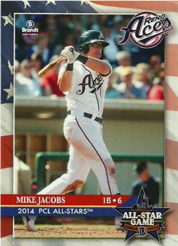 2014 Brandt Pacific Coast League All-Stars #11 Mike Jacobs Front