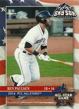 2014 Brandt Pacific Coast League All-Stars #18 Ben Paulsen Front