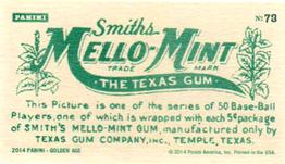 2014 Panini Golden Age - Mini Smith's Mello Mint #73 Ernie Banks Back