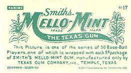 2014 Panini Golden Age - Mini Smith's Mello Mint #22 Ty Cobb Back