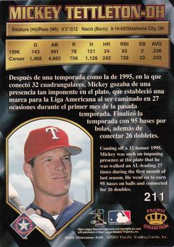 1997 Pacific Crown Collection #211 Mickey Tettleton Back