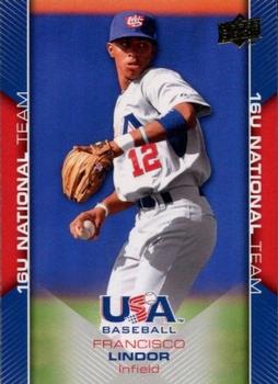 2009 Upper Deck USA Baseball Box Set #USA-55 Francisco Lindor Front