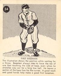 1952 Parkhurst Frostade International League (V338-1) #34 First Baseman Front