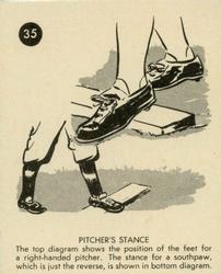 1952 Parkhurst Frostade International League (V338-1) #35 Pitcher's Stance Front