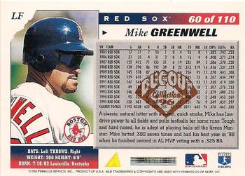 1996 Score - Dugout Collection (Series Two) #60 Mike Greenwell Back