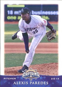 2014 Grandstand Lake County Captains #24 Alexis Paredes Front