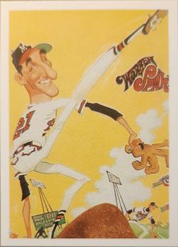 1985 Baseball Greats Caricatures #4 Bob Feller Front