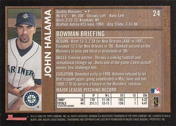 2000 Bowman - Retro/Future #24 John Halama Back
