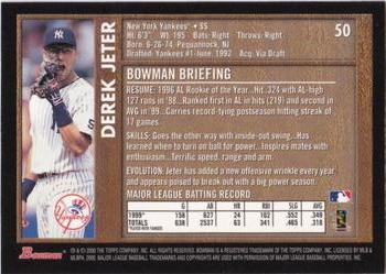 2000 Bowman - Retro/Future #50 Derek Jeter Back