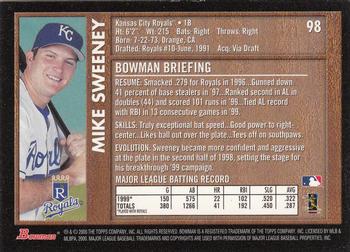 2000 Bowman - Retro/Future #98 Mike Sweeney Back