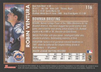 2000 Bowman - Retro/Future #116 Robin Ventura Back