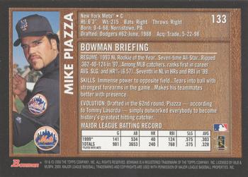 2000 Bowman - Retro/Future #133 Mike Piazza Back