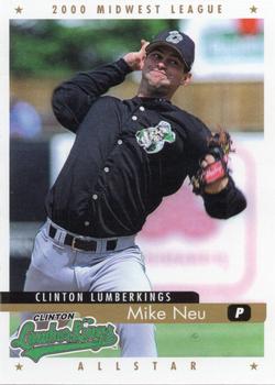 2000 Active Graphics Midwest League All-Stars #NNO Mike Neu Front