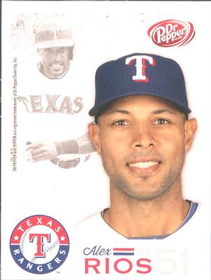 2014 Dr. Pepper Texas Rangers #35 Alex Rios Front