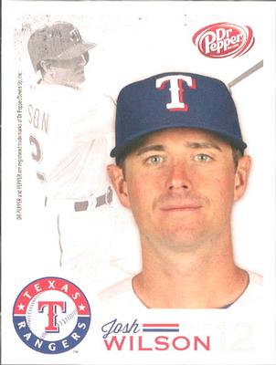 2014 Dr. Pepper Texas Rangers #43 Josh Wilson Front