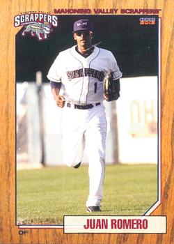 2013 Choice Mahoning Valley Scrappers #26 Juan Romero Front