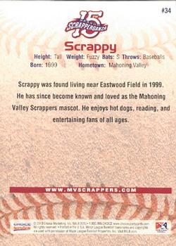 2013 Choice Mahoning Valley Scrappers #34 Scrappy Back