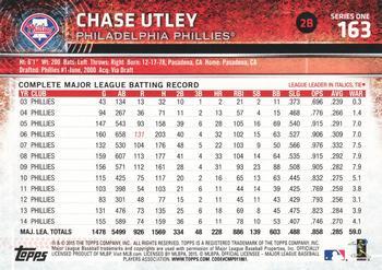 2015 Topps #163 Chase Utley Back