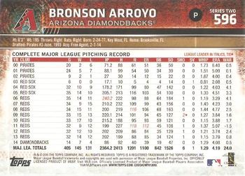 2015 Topps #596 Bronson Arroyo Back