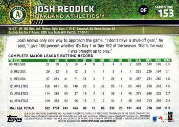 2015 Topps #153 Josh Reddick Back