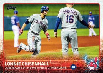 2015 Topps #444 Lonnie Chisenhall Front