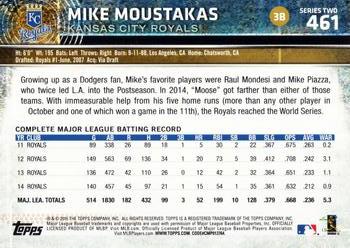 2015 Topps #461 Mike Moustakas Back