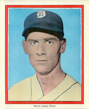 1935 Detroit Free Press Tigers (M120) #NNO Marvin Owen Front
