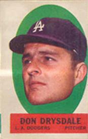 1963 Topps - Peel-Offs #NNO Don Drysdale Front