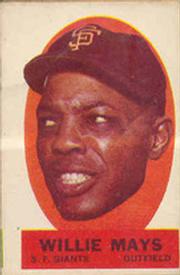 1963 Topps - Peel-Offs #NNO Willie Mays Front