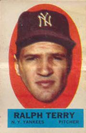 1963 Topps - Peel-Offs #NNO Ralph Terry Front